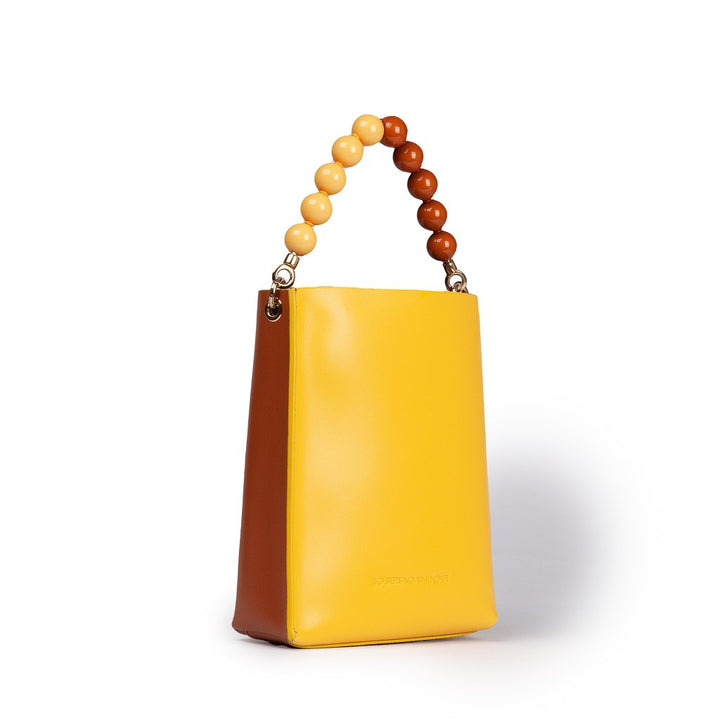 Roberta Gandolfi Zoe mini bag in pelle bicolor e manico gioiello Negozi Online