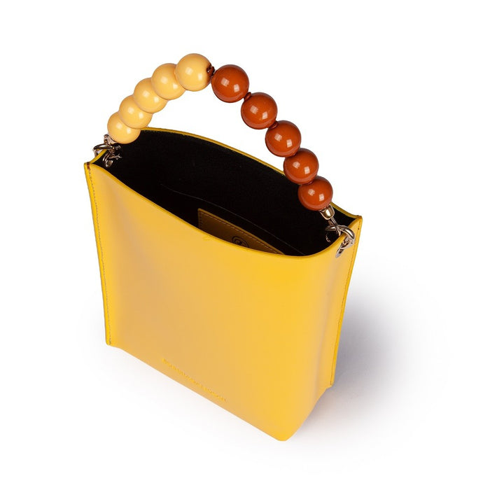 Roberta Gandolfi Zoe mini bag in pelle bicolor e manico gioiello Negozi Online