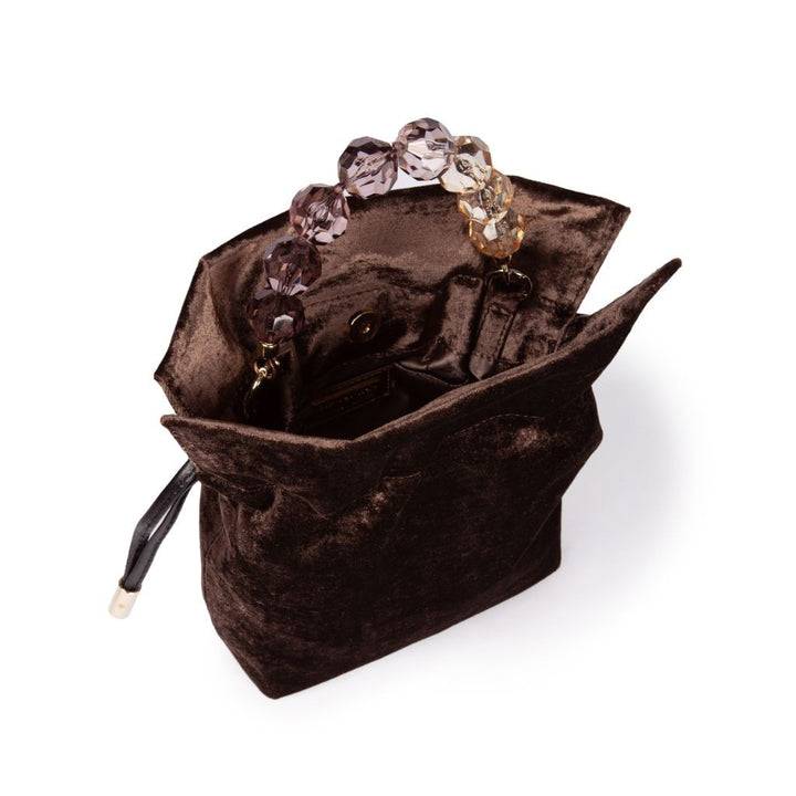 Roberta Gandolfi Sirenetta Tulip Velluto di seta e manico gioiello Shopping Online