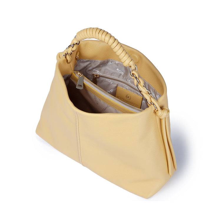 Roberta Gandolfi Amina large borsa a mano in pelle con manico tubolare fasciato e tracolla staccabile Latest stili