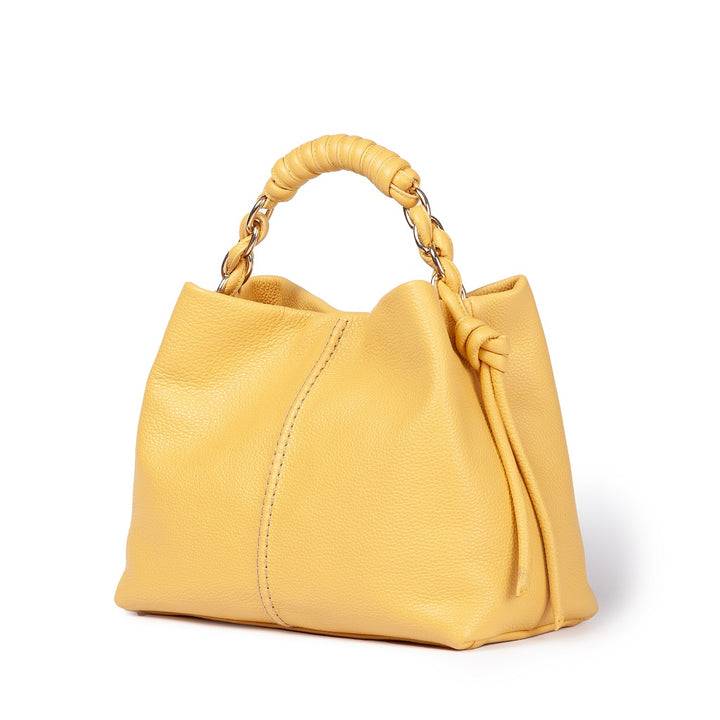 Roberta Gandolfi Amina small borsa a mano in pelle con manico tubolare fasciato e tracolla staccabile Promozione temporanea