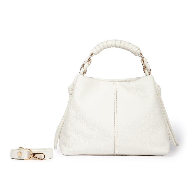 Roberta Gandolfi Amina small borsa a mano in pelle con manico tubolare fasciato e tracolla staccabile Fino al 65% di sconto