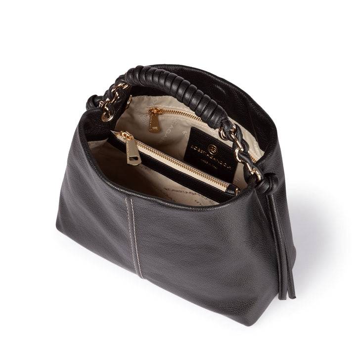 Roberta Gandolfi Amina small borsa a mano in pelle con manico tubolare fasciato e tracolla staccabile Only for today