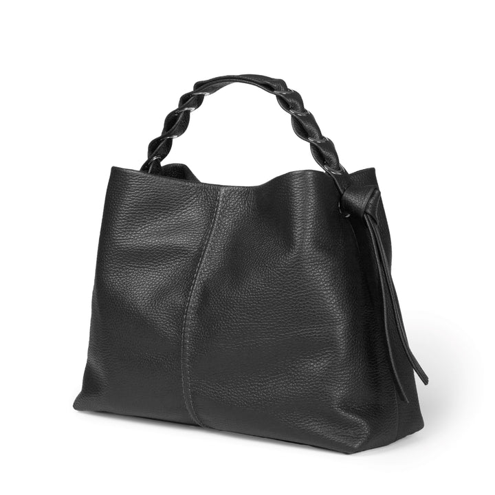 Roberta Gandolfi Asia Large borsa a mano in pelle con tracolla staccabile Esporta salva