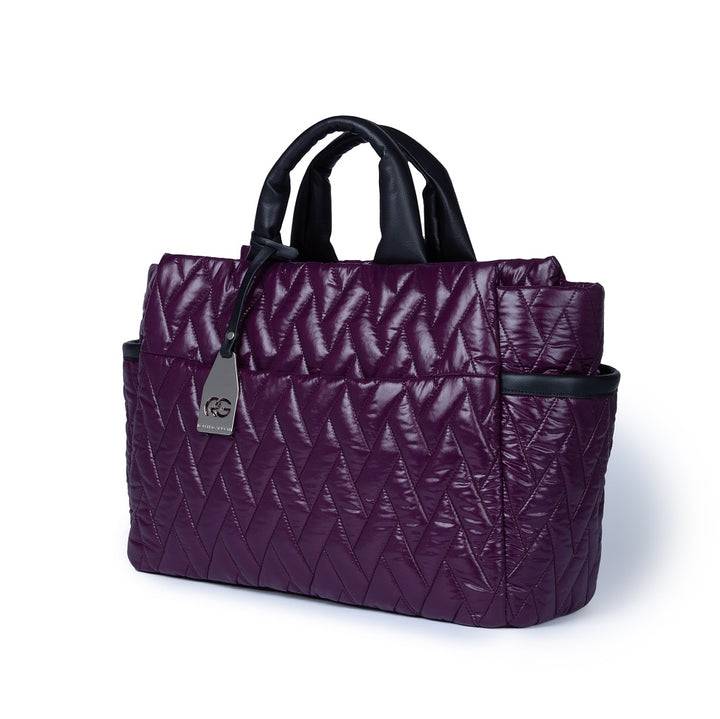 Roberta Gandolfi Noemi Large borsa a mano in tessuto antigoccia con finiture in pelle e tracolla staccabile 50% di sconto per tempo limitato