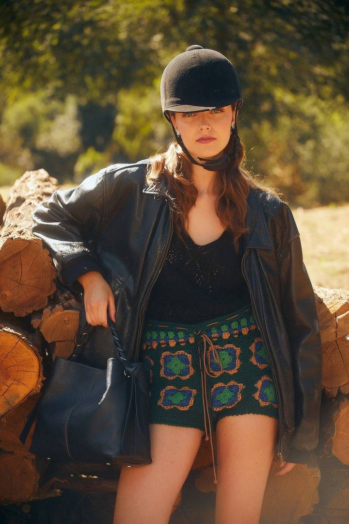 Roberta Gandolfi Asia small borsa a mano in pelle con tracolla staccabile Pezzi Unici