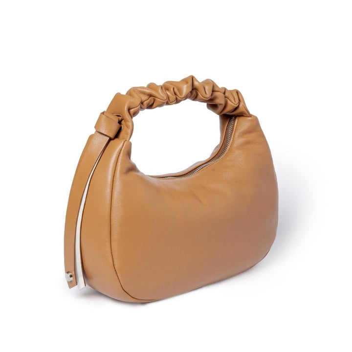 Roberta Gandolfi Azzurra Hobo small in morbida pelle nappa con manico arricciato regolabile Sottocosto