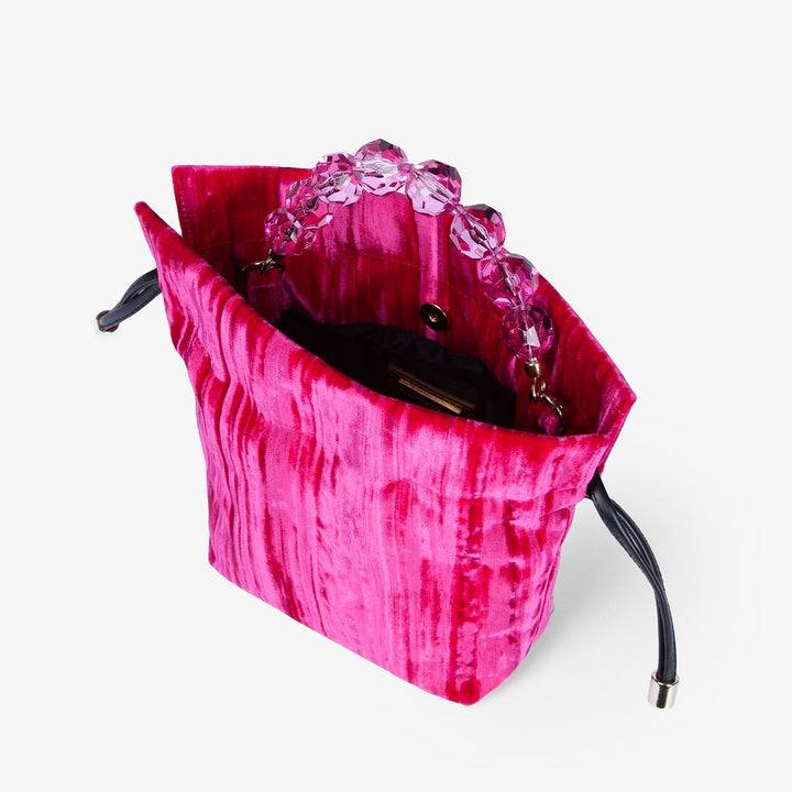Roberta Gandolfi Sirenetta Tulip Velluto Plissè e manico gioiello Fino al 55% di sconto