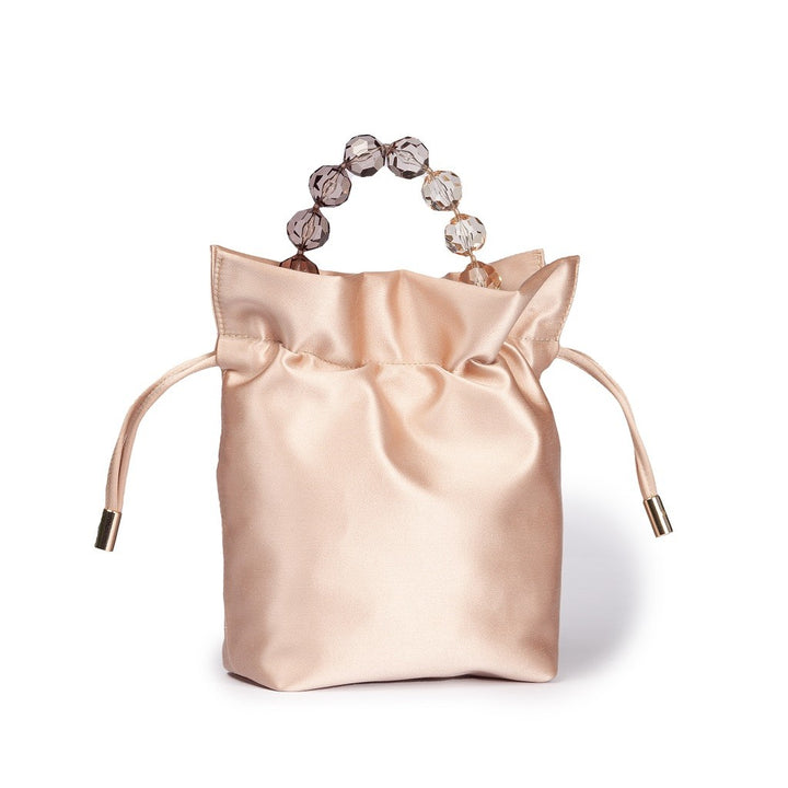 Roberta Gandolfi Sirenetta Tulip mini secchiello in raso di seta e manico gioiello Duty-free