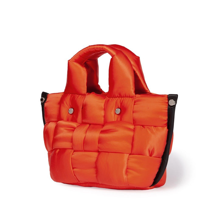 Roberta Gandolfi Greta Mini borsa in tessuto antigoccia imbottita ed intrecciata a mano con finiture in pelle Qualità