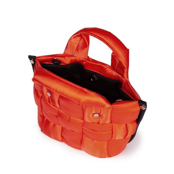 Roberta Gandolfi Greta Mini borsa in tessuto antigoccia imbottita ed intrecciata a mano con finiture in pelle Qualità