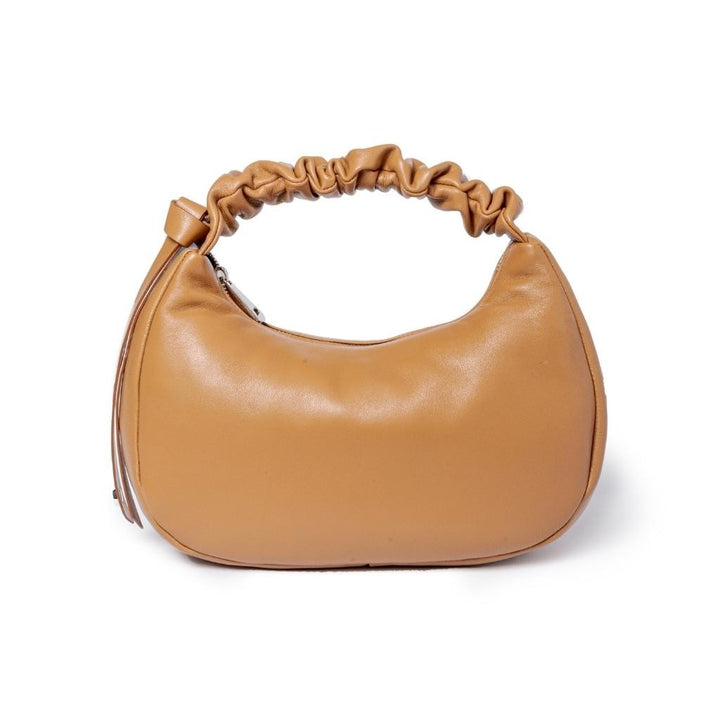 Roberta Gandolfi Azzurra Hobo small in morbida pelle nappa con manico arricciato regolabile Spedizione Gratuita