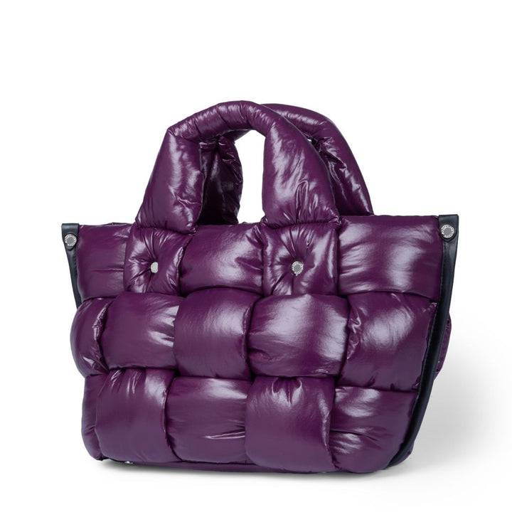 Roberta Gandolfi Greta small borsa in tessuto antigoccia imbottita ed intrecciata a mano con finiture in pelle Affare Del Giorno