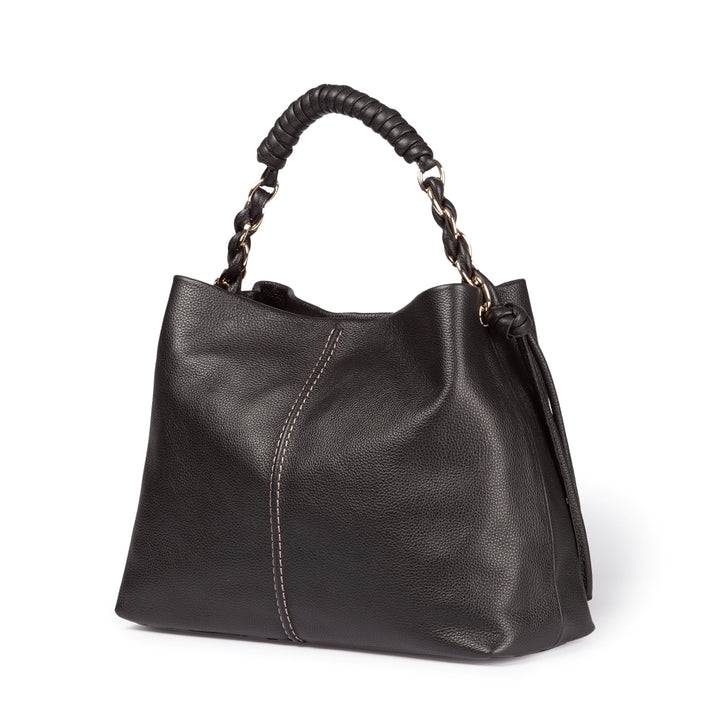 Roberta Gandolfi Amina large borsa a mano in pelle con manico tubolare fasciato e tracolla staccabile Super sconto