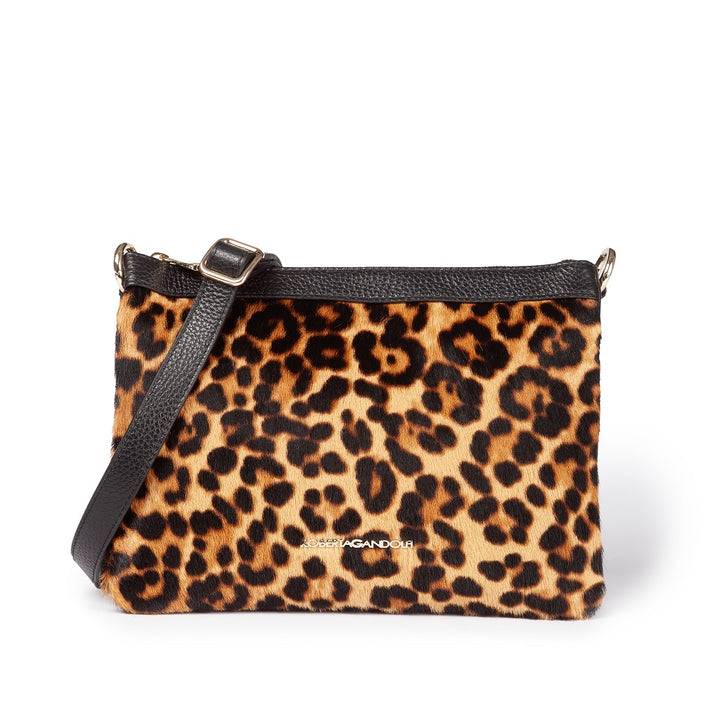 Roberta Gandolfi Alice Pony small borsa in cavallino e pelle martellata con tracolla regolabile e staccabile Limitato a 3 giorni