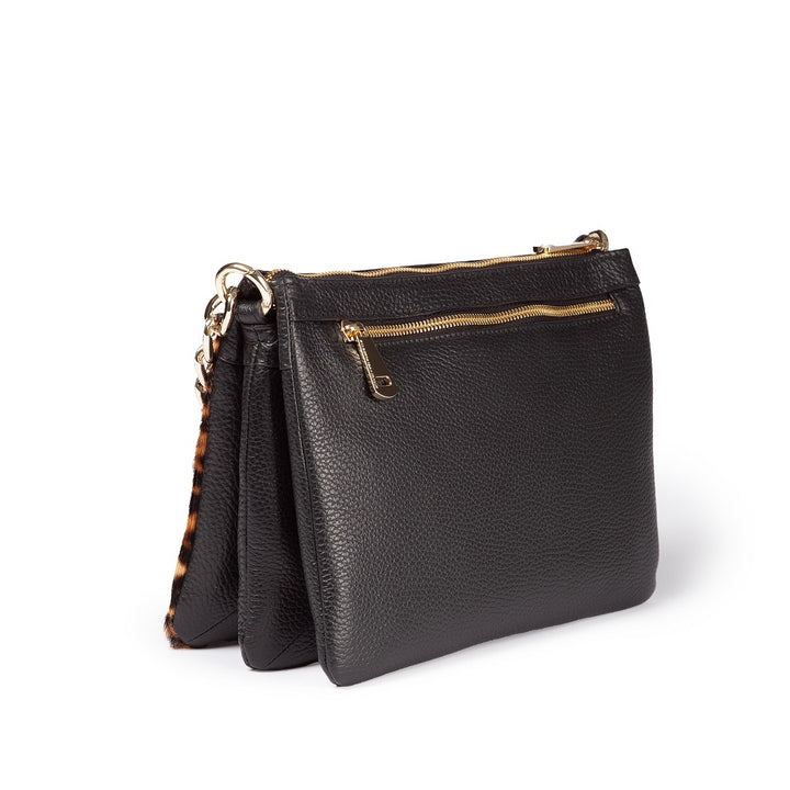 Roberta Gandolfi Alice Pony small borsa in cavallino e pelle martellata con tracolla regolabile e staccabile Limitato a 3 giorni
