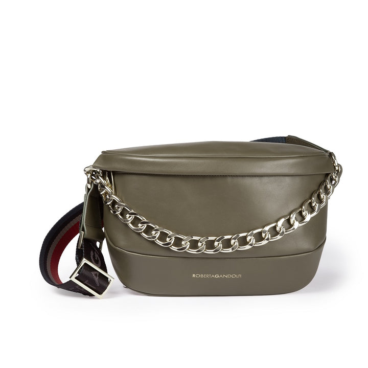 Roberta Gandolfi Micol Belt Bag in pelle con tracolla regolabile e catena amovibile Promozione