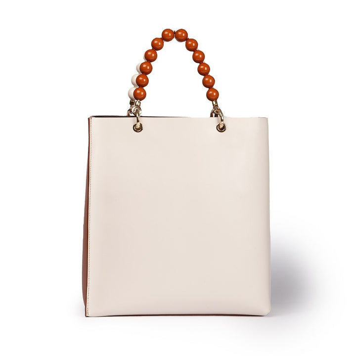 Roberta Gandolfi Zoe Tote bag in pelle bicolor e manicI gioiello Fino Al -60%