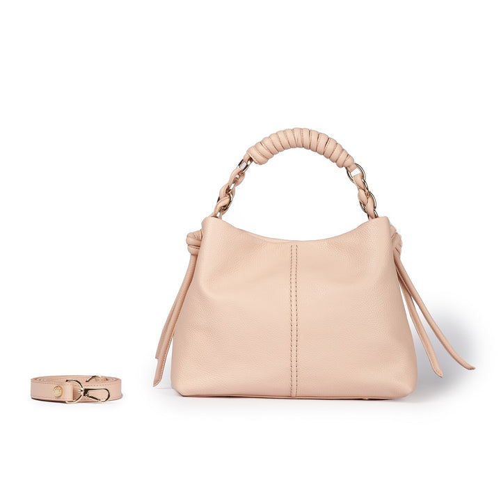 Roberta Gandolfi Amina small borsa a mano in pelle con manico tubolare fasciato e tracolla staccabile Offerta temporanea
