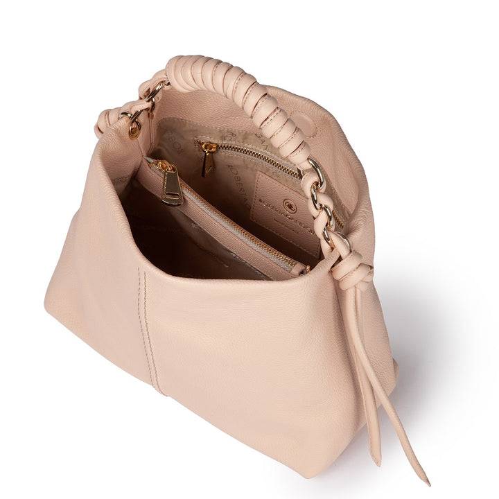 Roberta Gandolfi Amina small borsa a mano in pelle con manico tubolare fasciato e tracolla staccabile Offerta temporanea