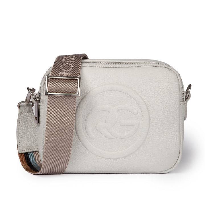 Roberta Gandolfi Roberta Pelle camera e crossbody in pelle con doppio scomparto e tracolla staccabile Comprane uno, ottenene uno gratis