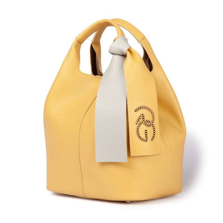 Roberta Gandolfi Maia handbag borsa a mano in pelle martellata e tracolla staccabile Fino al 50% di sconto
