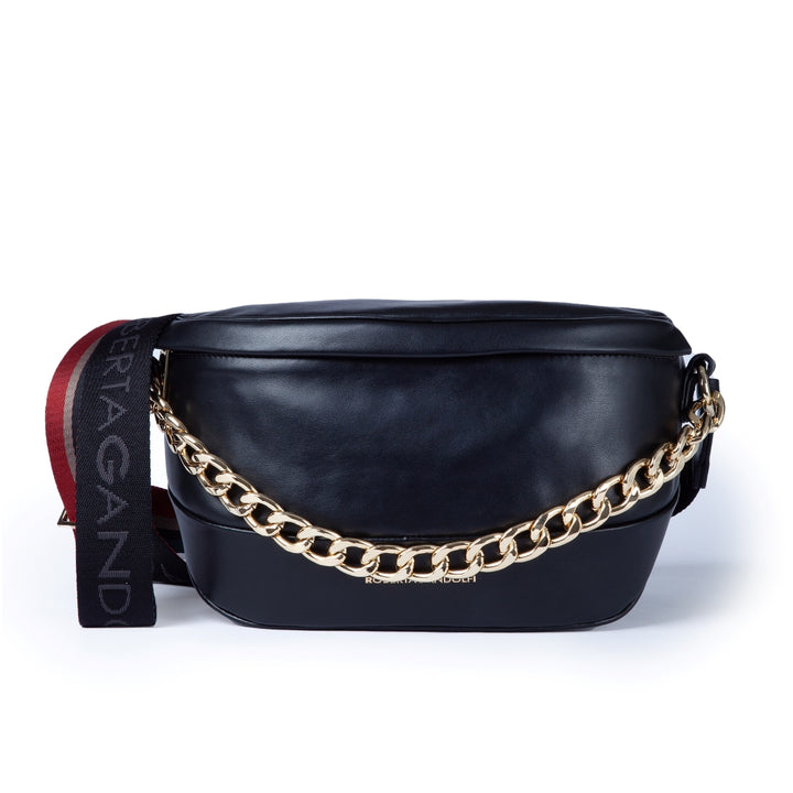 Roberta Gandolfi Micol Belt Bag in pelle con tracolla regolabile e catena amovibile Trasporto libero internazionale