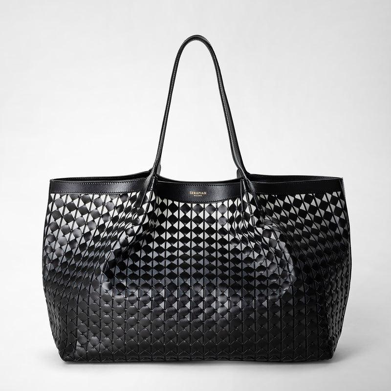 Serapian Tote bag secret in mosaico chiaroscuro Soddisfazione Garantita