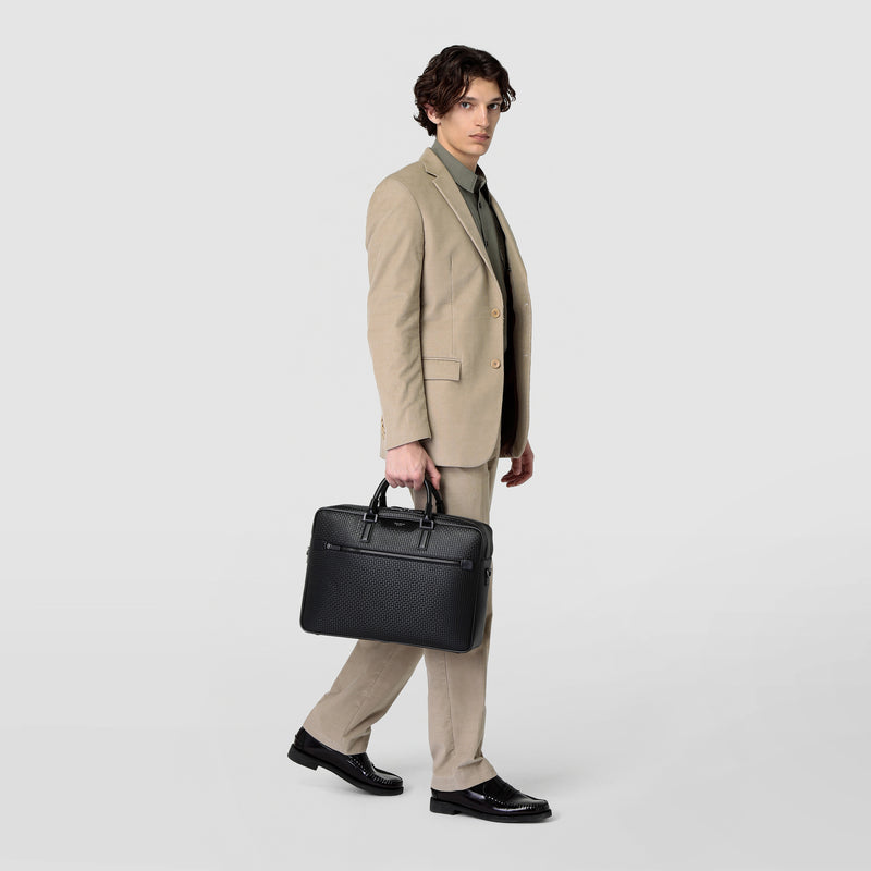 Serapian Borsa business doppio scomparto stepan eclissi