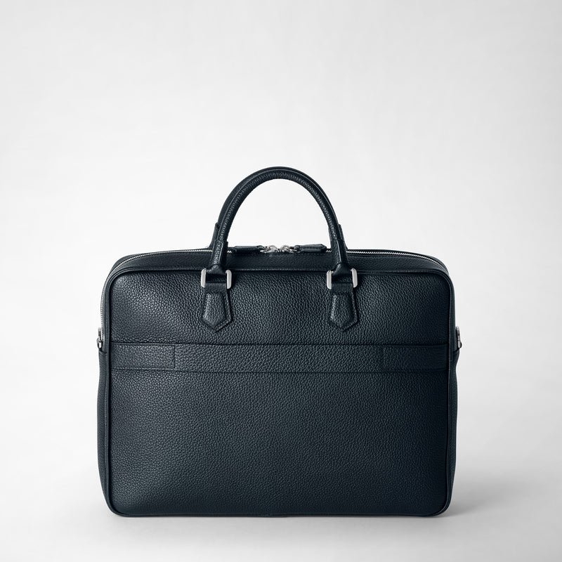 Serapian Borsa business slim in pelle cachemire blu navy Offerte