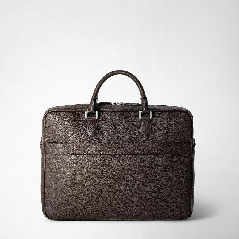 Serapian Borsa business slim in pelle cachemire espresso Hotsell