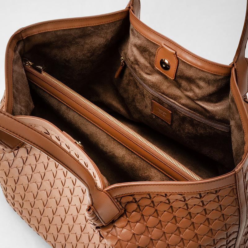 Serapian Secret tote bag in mosaico tan Moda