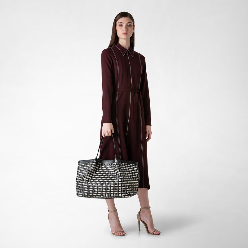 Serapian TOTE BAG SECRET IN MOSAICO In Linea