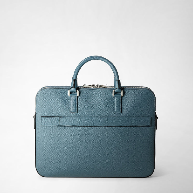 Serapian BORSA BUSINESS SLIM CON DOPPIA ZIP IN PELLE EVOLUZIONE Promozione Limitata