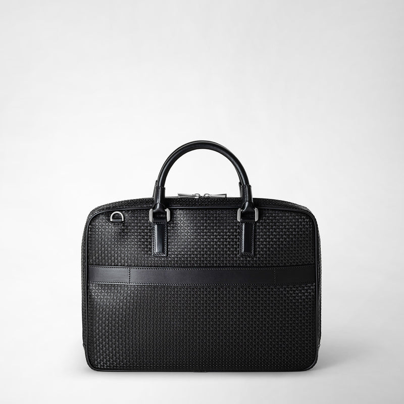 Serapian Borsa business extra slim in stepan nero-nero eclissi Convenienza
