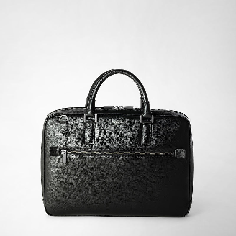 Serapian Borsa business extra slim in pelle evoluzione nero Novità