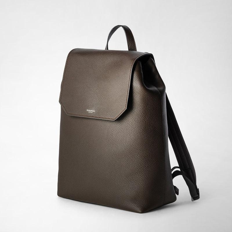 Serapian Day backpack in cachemire leather espresso Sconto