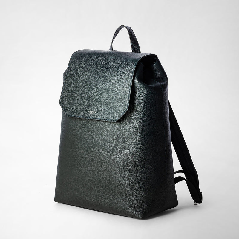 Serapian Day backpack in cachemire leather navy blue Offerta