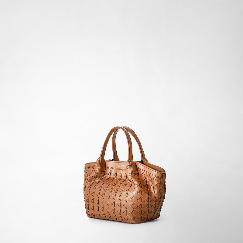Serapian Mini secret bag in mosaico tan Vendita Economica