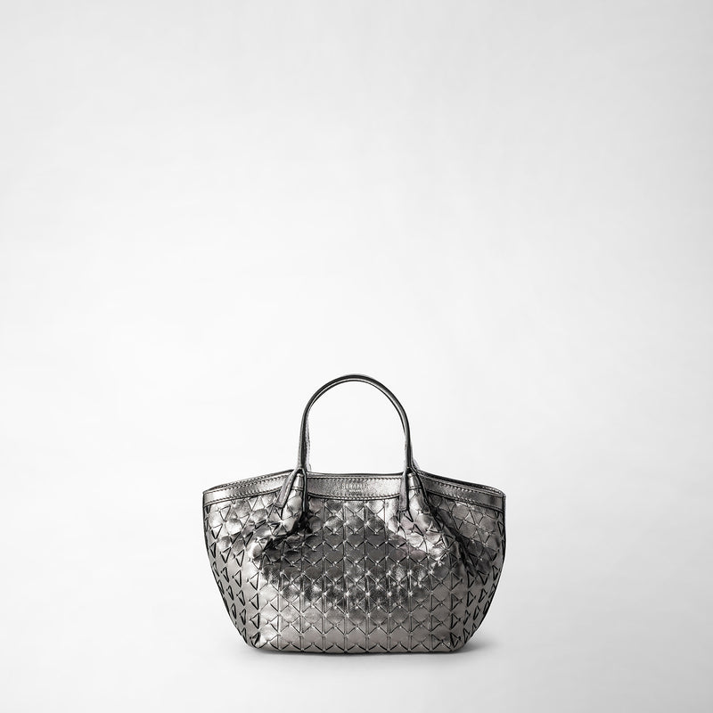 Serapian Mini secret bag in mosaico ruthenium Saldi Di Fabbrica