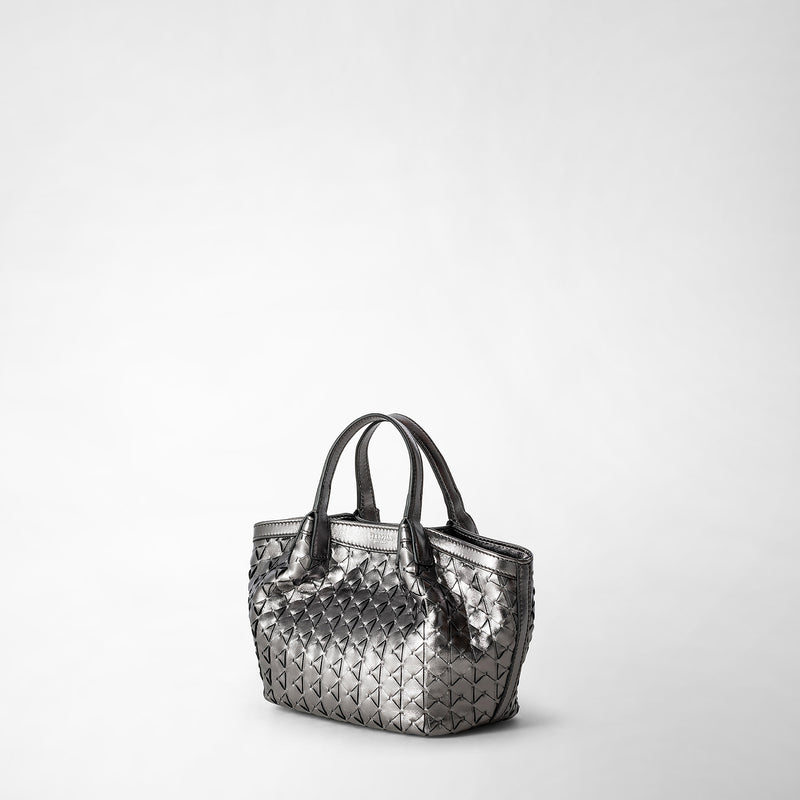 Serapian Mini secret bag in mosaico ruthenium Saldi Di Fabbrica