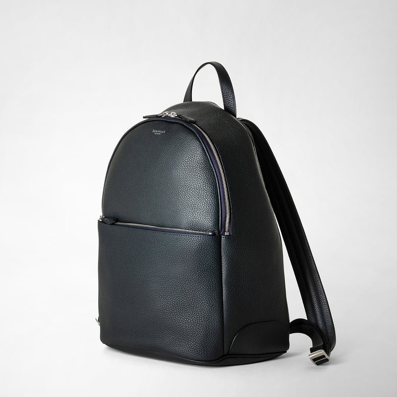 Serapian Zaino in pelle cachemire blu navy 2025