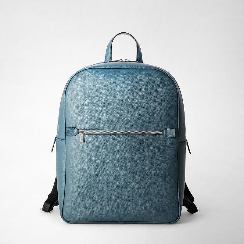 Serapian Zaino in pelle evoluzione blu avio Qualità