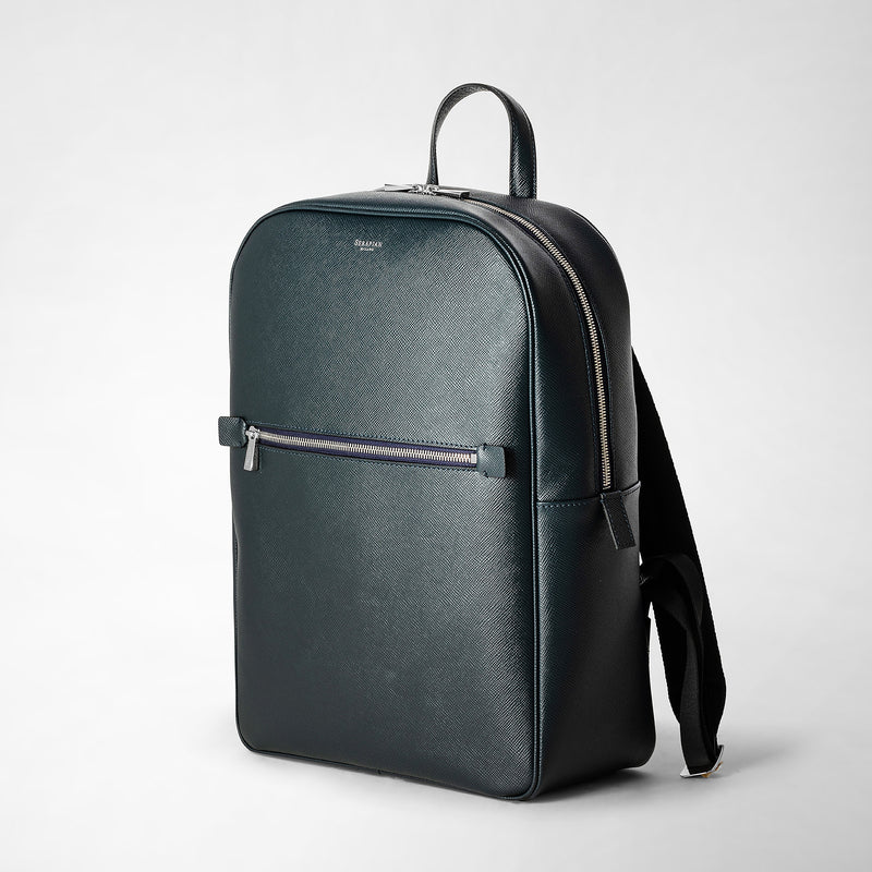 Serapian Zaino in pelle evoluzione blu navy Vendita