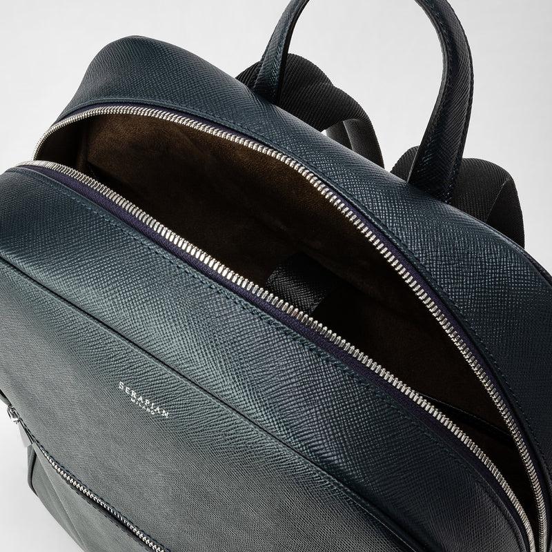 Serapian Zaino in pelle evoluzione blu navy Vendita