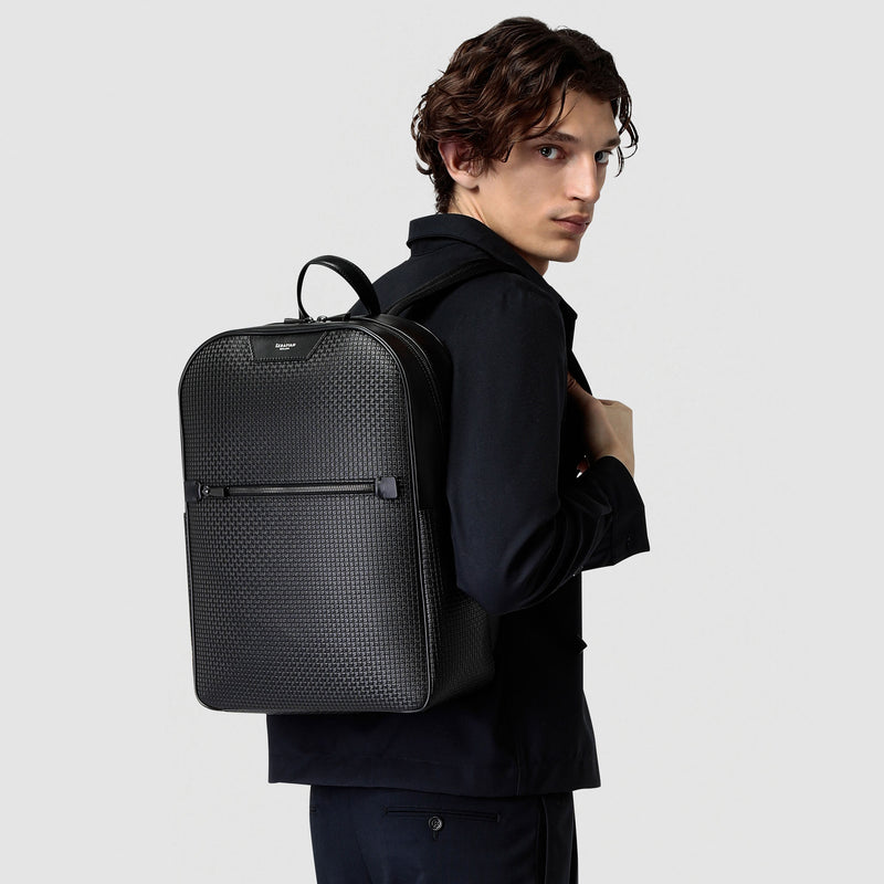 Serapian Zaino in stepan nero-nero eclissi