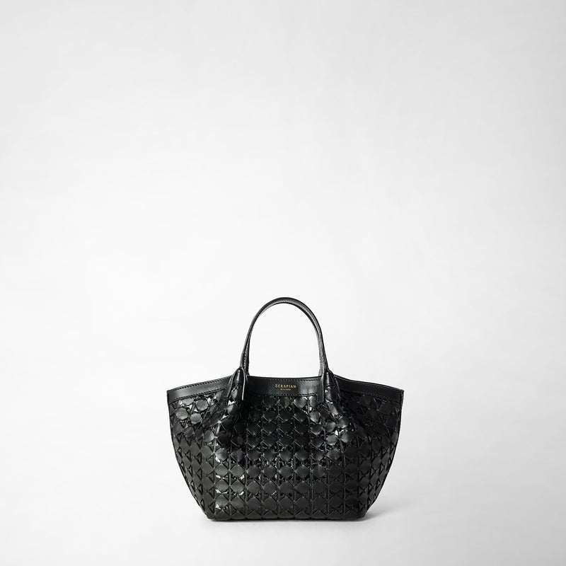 Serapian Mini secret bag in mosaico and elaphe black Affare Del Giorno