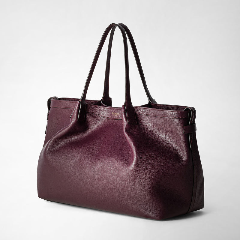 Serapian TOTE BAG SECRET IN PELLE RUGIADA Presa