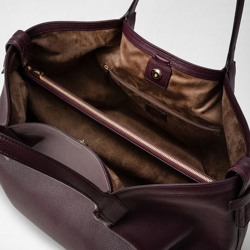 Serapian TOTE BAG SECRET IN PELLE RUGIADA Presa