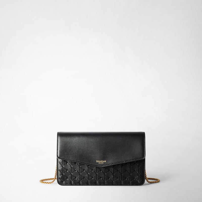 Serapian CLUTCH CON CATENA IN MOSAICO Nuova